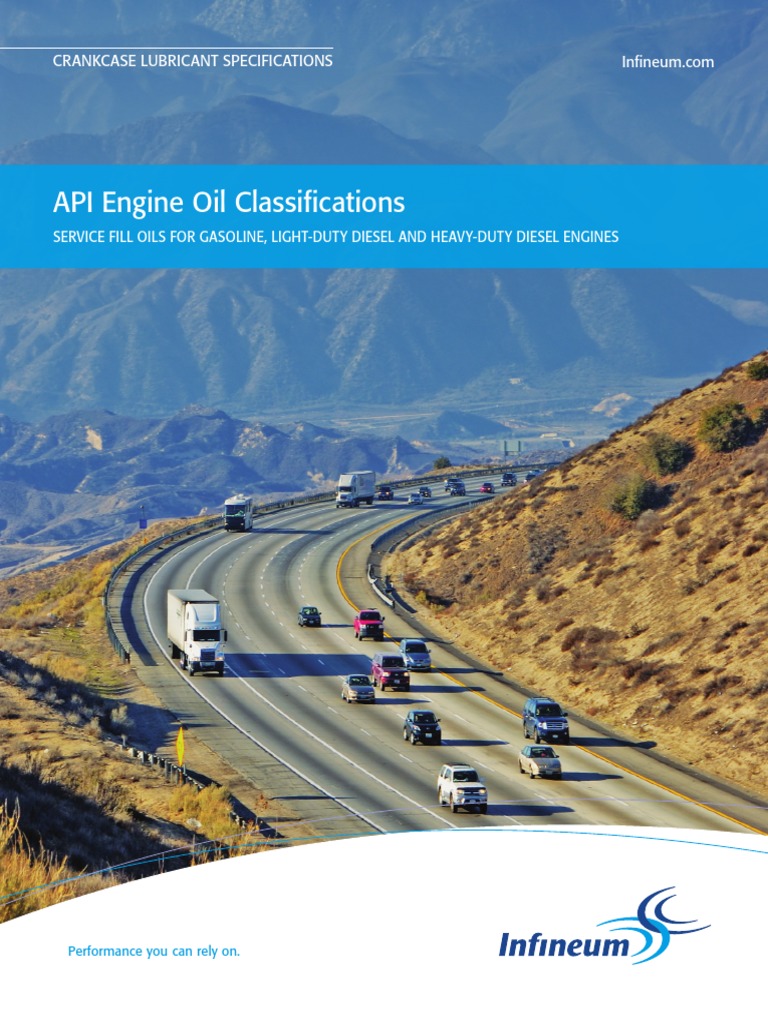 API Engine Oil Classifications Infineum 2017 | PDF | Motor Oil | Viscosity
