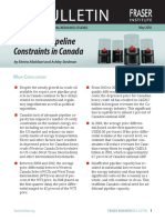 Cost of Pipeline Constraints in Canada