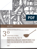 Actas Do 3º Simpósio Sobre Mineração e Metalurgia Históricas No Sudoeste Europeu