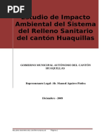 Relleno Sanitario Huaquillas Eia