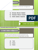 Concurso Bíblico Livro Daniel