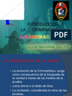 Introduccion A La Criminalística