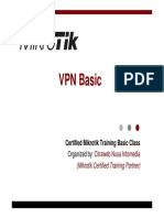 VPN Basic: Certified Mikrotik Training Basic Class