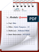 Cours de Grammaire II - Pr. Khiri - S2- FPE