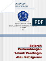 Sejarah Refrigerasi 1