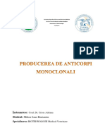 Producerea de Anticorpi Monoclonali