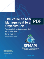 Gfmam The Value of Asset Management Template For Assessment First Edition English Version