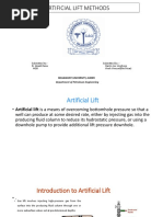 Artificial Lift Methods: Submitted To:-Submitted By: - Er. Akash Rana Harrin Joe Verghese Hod Vivek Vincent (Iiird Year)