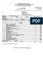 ASEB III (Accounts) Form-1 Assam Power Distribution Company Ltd. Bill For Electricity Supply, APDCL