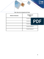 Tabla Distribucion de Empresas Modelo