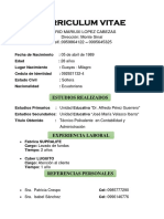 Curriculum Vitae: Ingrid Mariuxi Lopez Cabezas Dirección: Monte Sinaí Telf.:0959864122 - 0995645325