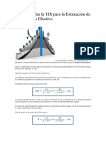 Como Calcular La TIR para La Estimación de Los Flujos de