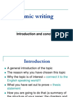 Introduction and Conclusion