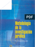 Metodologia de La Investigacion Juridica PDF