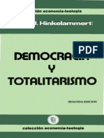 Hinkelammert - Democracia y Totalitarismo