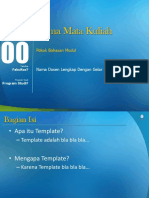 Template Modul Bahan Ajar Slide