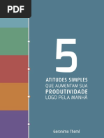eBook 5 Atitudes Simples Que Aumentam Sua Produtividade Logo Pela Manhã