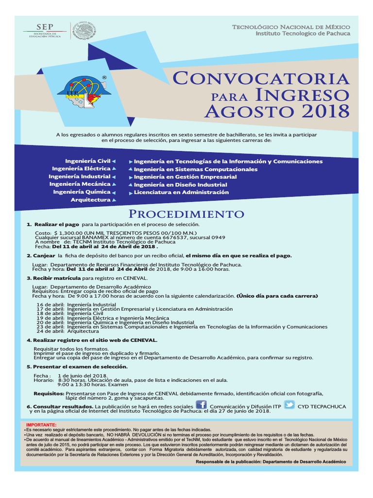 Convocatoria Ingenieria Tecnologia