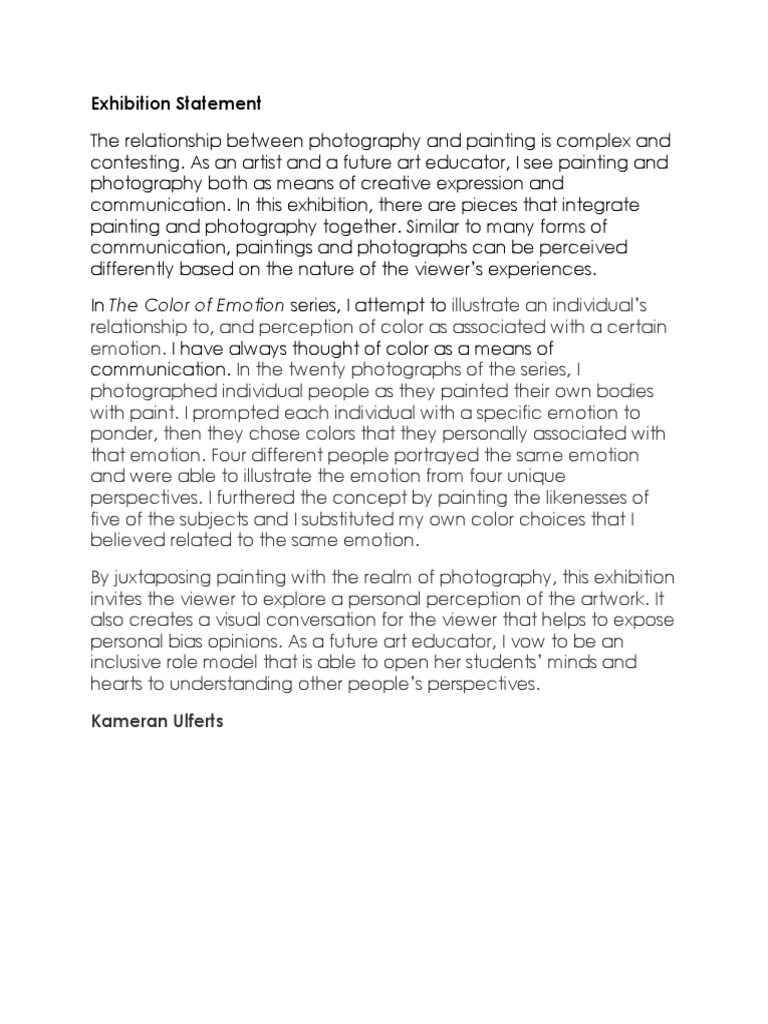 Exploring Emotion Through Art | PDF