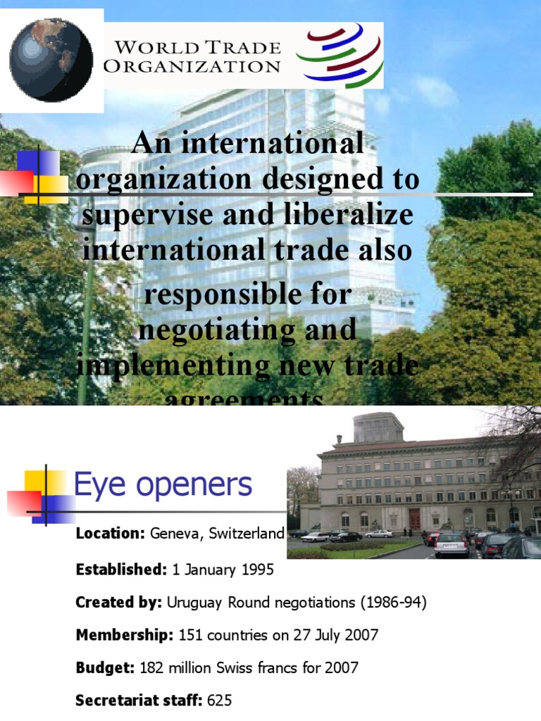 World Trade Organization | PDF | World Trade Organization ...
