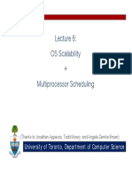 OS Scalability + Multiprocessor Scheduling: (Thanks To Jonathan Appavoo, Todd Mowry, and Angela Demke Brown)