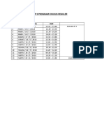 Jadwal Kuliah IP 3 Prgsus Reguler