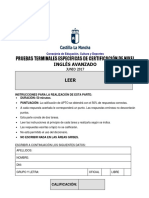 Pruebas Terminales Específicas de Certificación de Nivel: Inglés Avanzado Leer