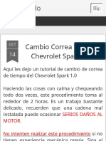 Reparando - Cambio Correa Tiempo Chevrolet Spark 1.0