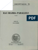 Ras Shamra Parallels: The Texts From Ugarit and The Hebrew Bible (Analecta Orientalia 49) - Loren R Fisher