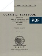 Ugaritic Textbook: Grammar - Texts in Transliteration - Cuneiform Selections - Glossary - Indices (Analecta Orientalia) - Cyrus H. Gordon