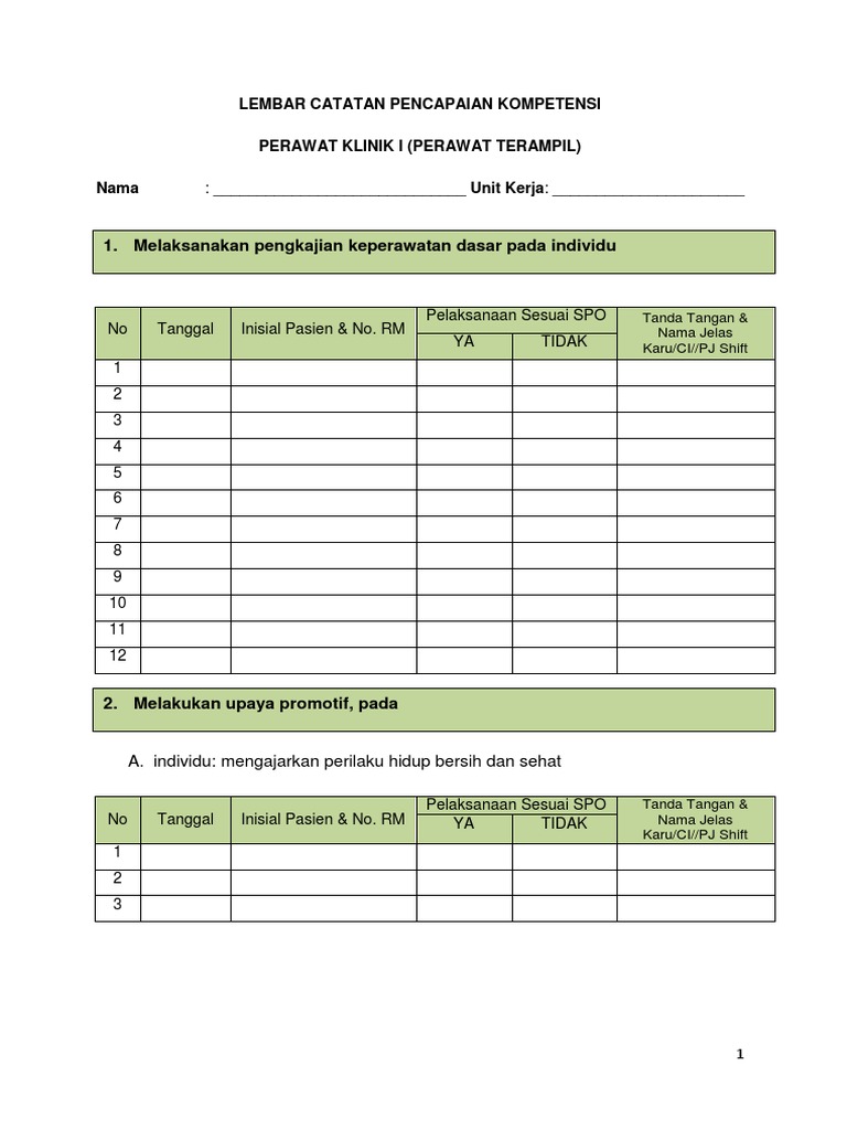 Contoh Log Book