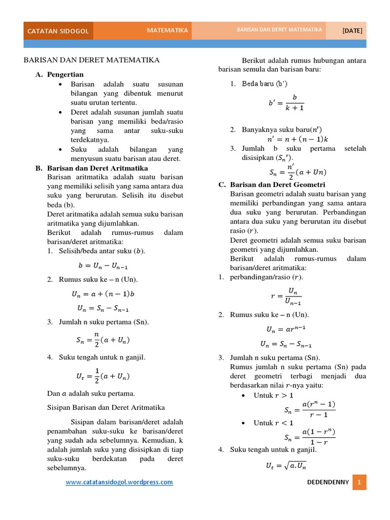 Dogol Barisanderetmatematika Pdf