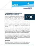 Challenges in The Water Industry: The Rate Approval Process: Background