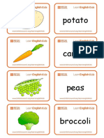 Flashcards Vegetables 1525226110