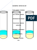 Informe #9 Estequiometria Metodo de Job