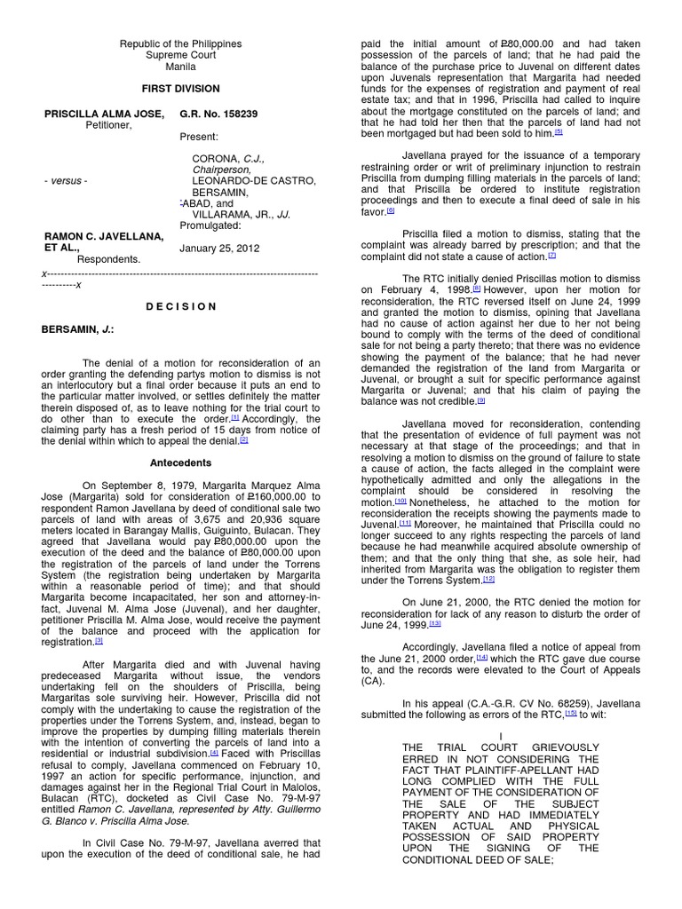 Chairperson first division priscilla alma jose g r no 158239 pdf