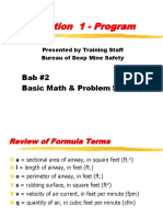 Ventilation 1 - Program: Bab #2 Basic Math & Problem Solving