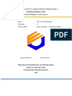 Preliminary Study of Filter Testing Unit