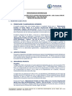 TDR Puntos Criticos Carretera SM 102 Cunumbuqui San Jose de Sisa