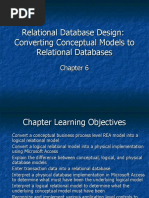 Relational Database Design: Converting Conceptual Models To Relational Databases