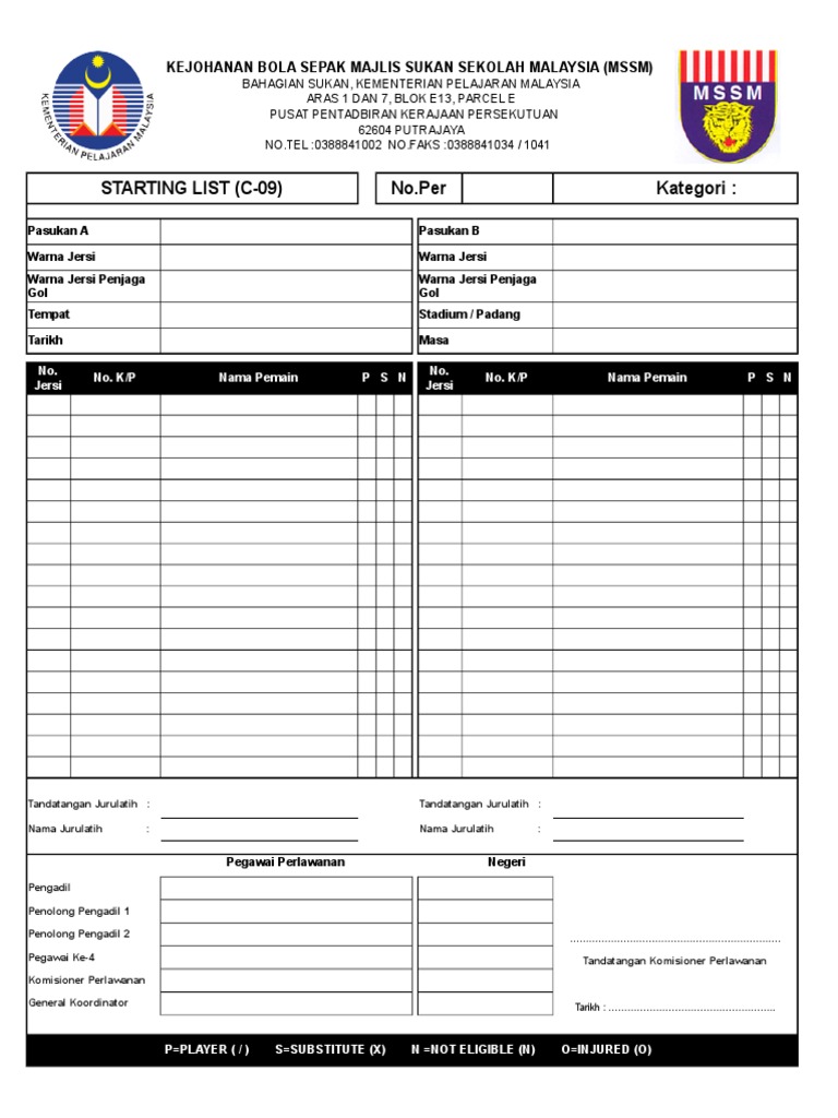 Borang Ro2 Negeri Kosong Send Pada Pengurus Pdf