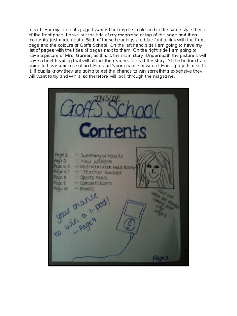 Magazine Contents Page Design Ideas | PDF | Language Arts & Discipline ...