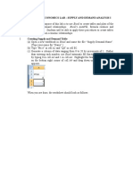 Principles of Economics Lab - Supply and Demand Analysis I OBJECTIVES: The Purpose of This Lab Is To Use Excel To Create Tables and Plots of The