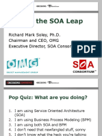 Making The SOA Leap: Richard Mark Soley, Ph.D. Chairman and CEO, OMG Executive Director, SOA Consortium