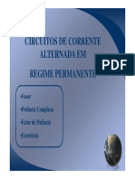  Circuitos CA Regime Permanente