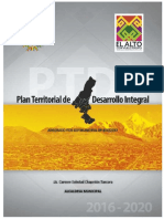 Plan territorial de desarrollo integral de El Alto