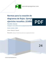 Normas Creacion Diagramas Flujo Ejemplos Ejercicios Resueltos PDF
