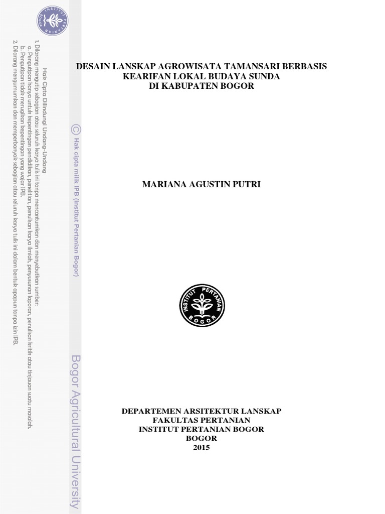 Judul Skripsi Arsitektur Lanskap Ide Judul Skripsi Universitas