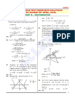 Jee Mainmaths Paper With Solutions Paper 1