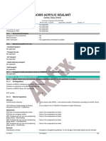 Acrylic Sealant Safety Data Sheet